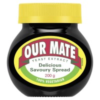 Our Mate (MARMITE) Yeast Extract 200g - Best Before: 15.12.26 Our Mate (MARMITE) Yeast Extract 200g - Best Before: 15.12.26
